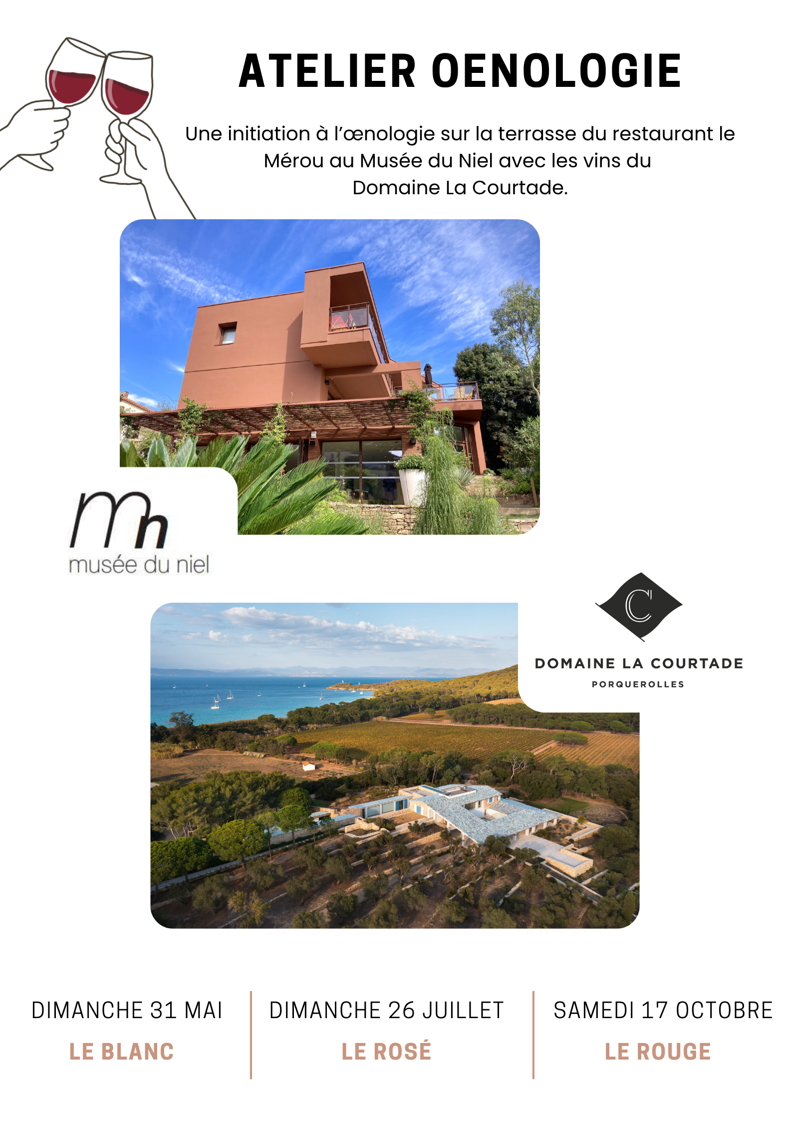 Atelier Oenologie X Musée du Niel - Samedi 17 Octobre